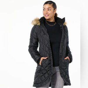 Sporto Tulip Quilted Water Resistant Parka Coat Plus Size 3X Outdoor Winter NEW